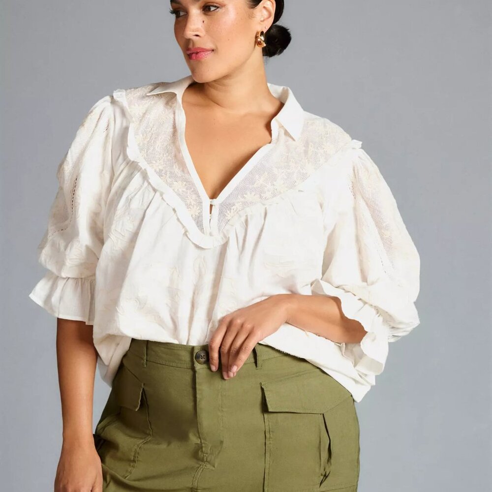 EUC By Anthropologie Heirloom Swing Blouse